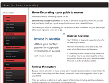 Tablet Screenshot of ideas-for-home-decorating.com